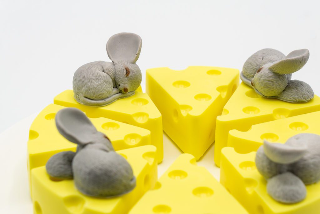 Decorative Soap Products Sleepy Mice On Cheese