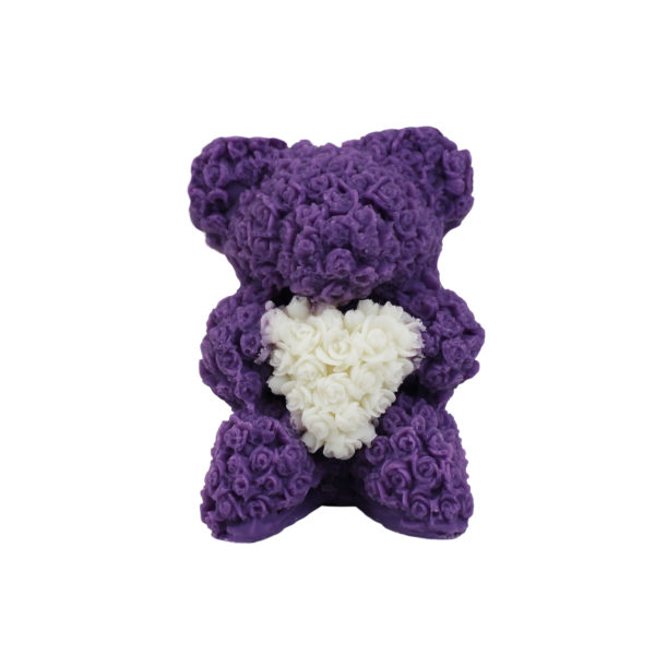 Soothing Lavender Teddy Bear Heart Soap