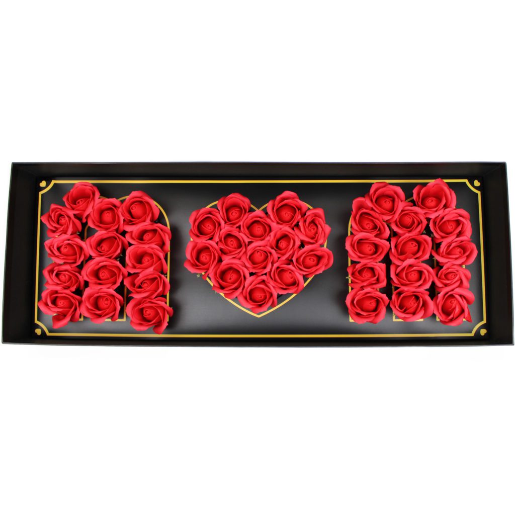 Mothers Day Red Soap Roses Bouquet-happy Birthday Champagne 