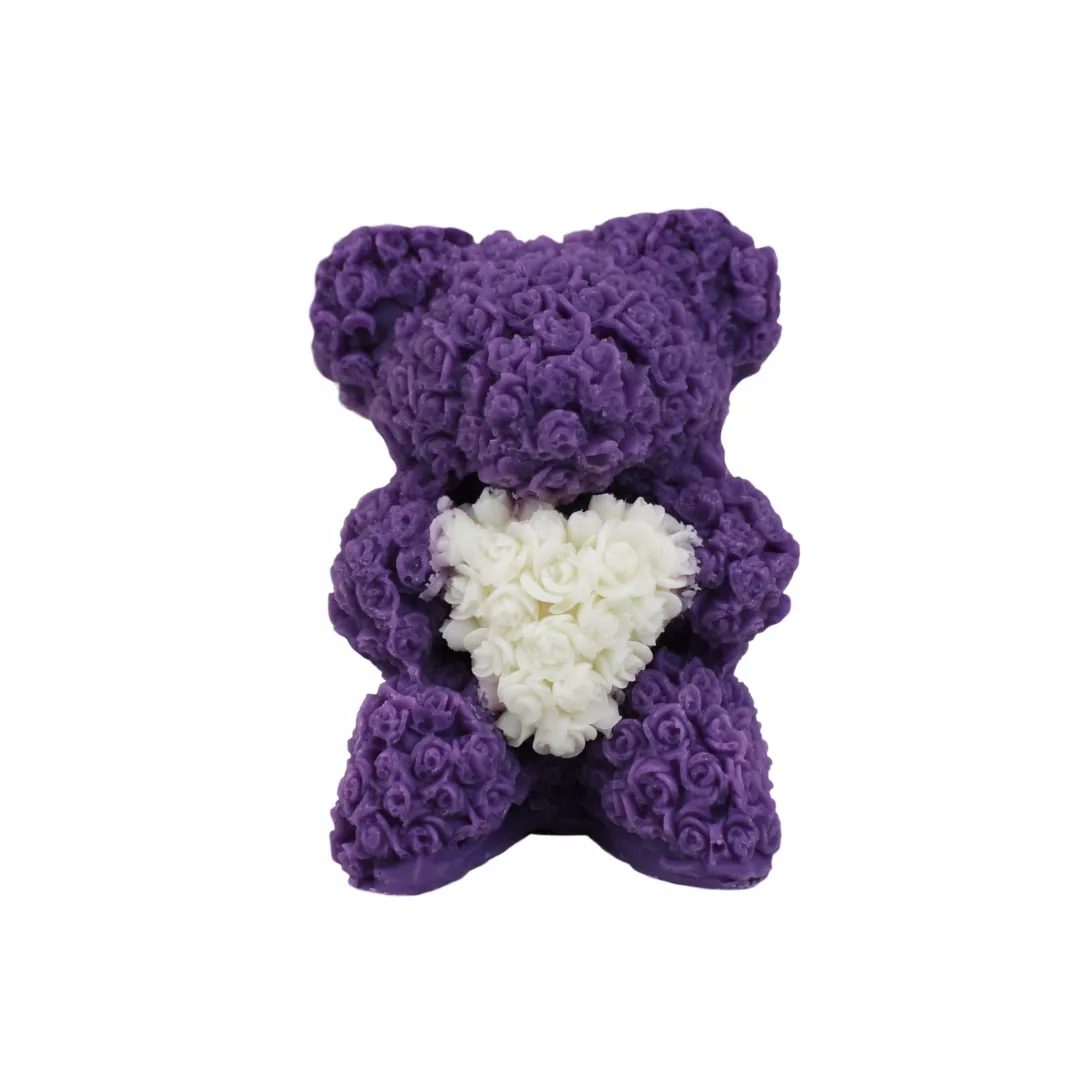 Soothing Lavender Teddy Bear Heart Soap | LS Divine | lsdivine | La Savonnerie Divine