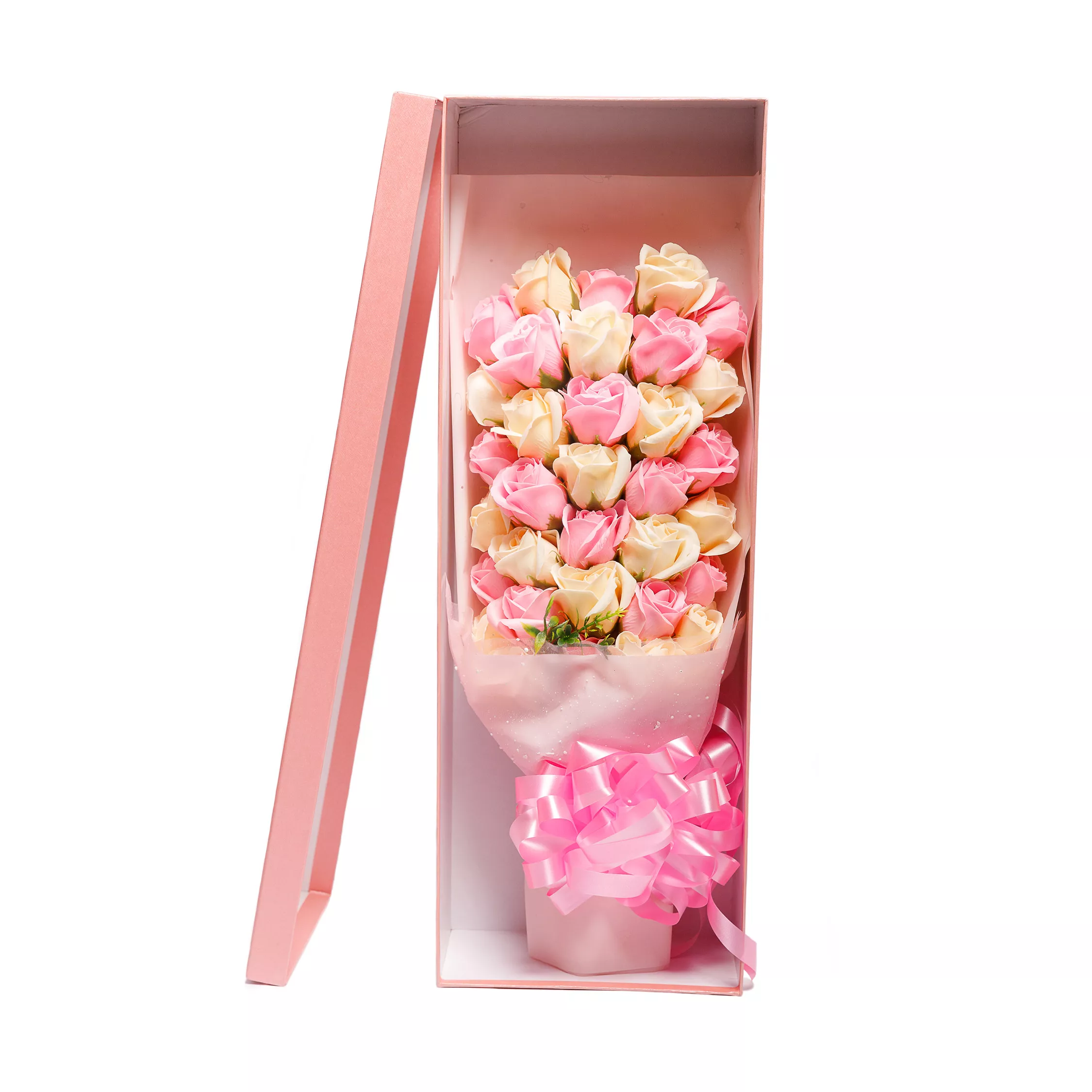 Pink 33 Soap Roses Bouquet